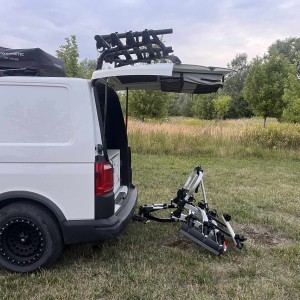 Electric bike rack for vans, Mercedes Vito, V-class, Marco Polo, Ford Transit Tourneo Custom