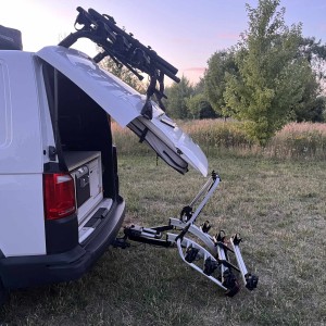 Towbar mounted bike rack - 4 bikes, full flap opening, Toyota Proace, Renault Traffic, Opel Vivaro, Peugeot Traveller, Citroen Spacetourer, Fiat