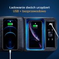 Przenośna lodówka kompresorowa z USB i ładowaniem indukcyjnym