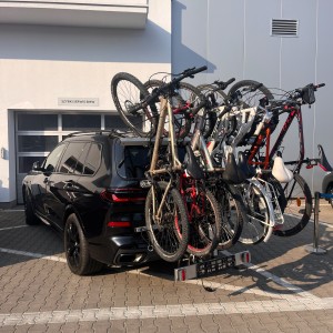 Bike rack for 4 - 5 - 6 bikes, 80kg 100kg 125kg 150kg Bike rack for large bikes MTB Mountain Electric BMW X5 BMW X6 BMW X7