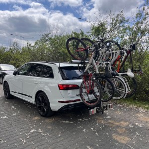 Bike rack for 4 - 5 - 6 bikes, 80kg 100kg 125kg 150kg Bike rack for large bikes MTB Mountain Electric AUDI Q5 AUDI Q7 AUDI Q8