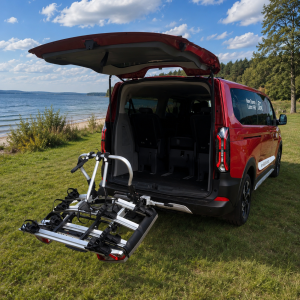 Electric towbar bike rack New Ford Tourneo Custom - 3, 4 electric bikes + Adapter