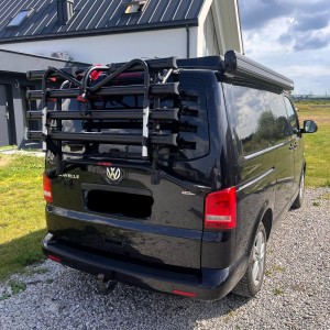 Black Bicycle rack for VW T5 Volkswagen T5 California, Multivan T5, Caravelle T5