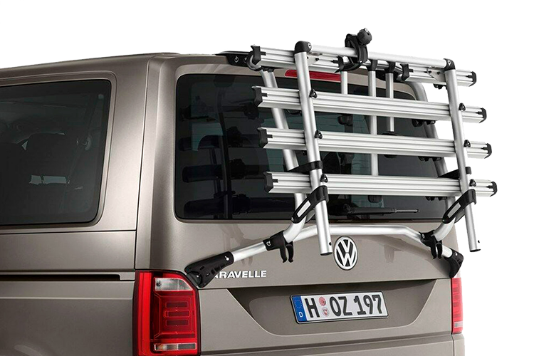 Bike rack for VW California, VW Multivan, VW Caravelle - Silver